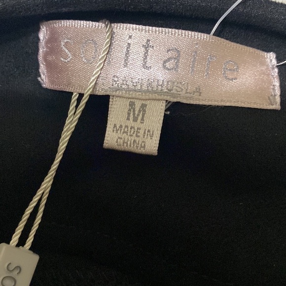 Solitaire Ravi khosla blazer jacket women M ruffle hem faux suede lagenlook boho - Picture 6 of 8